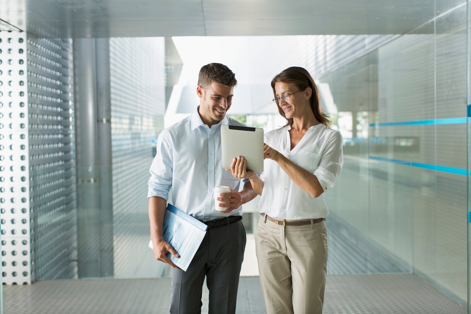 Business professionals collaborating on financial strategies